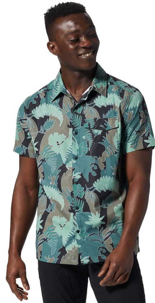 M's Shade Lite Short Sleeve Shirt Aloe Flora Prin, view: 0