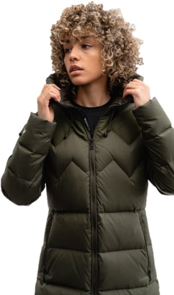 W's Cocoon Down Coat Military, view: 2