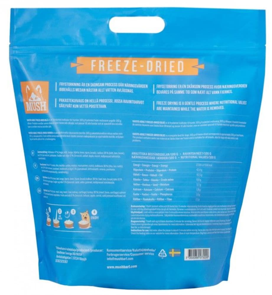 Vaisto Blå Frystorkat 800g, view: 1