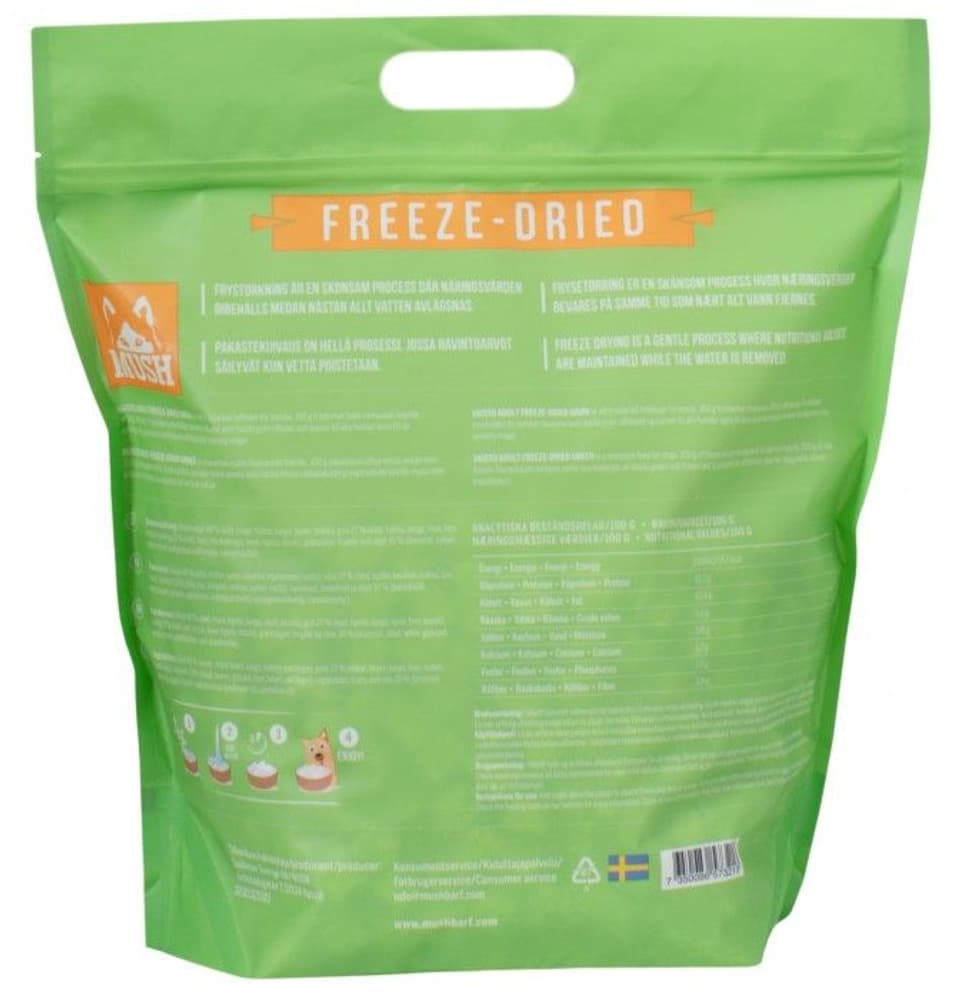 Vaisto Grön Frystorkat 800g, view: 1