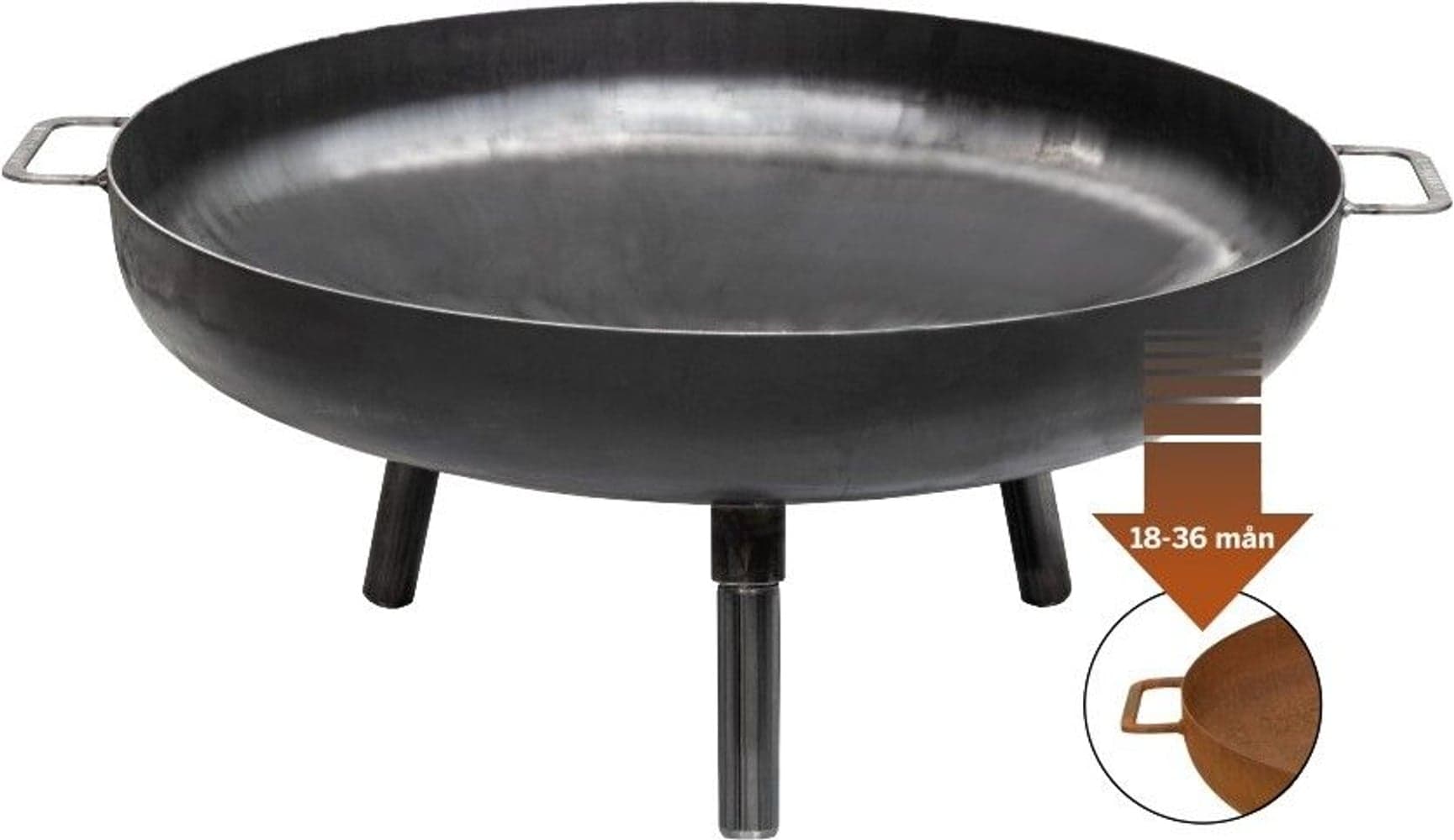 Eldstad 70 cm Corten, view: 0