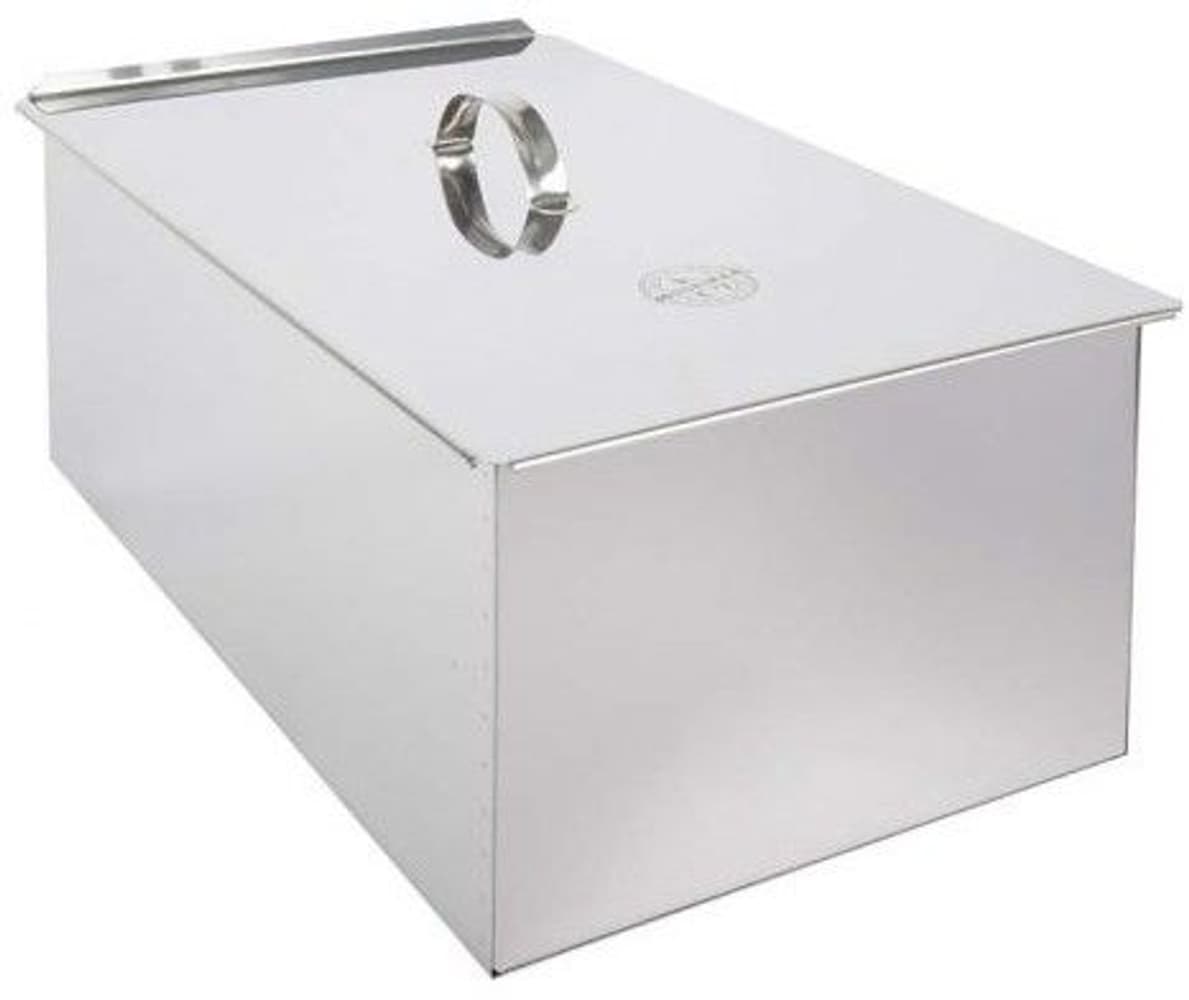 Röklåda i rostfritt stål två galler, view: 0