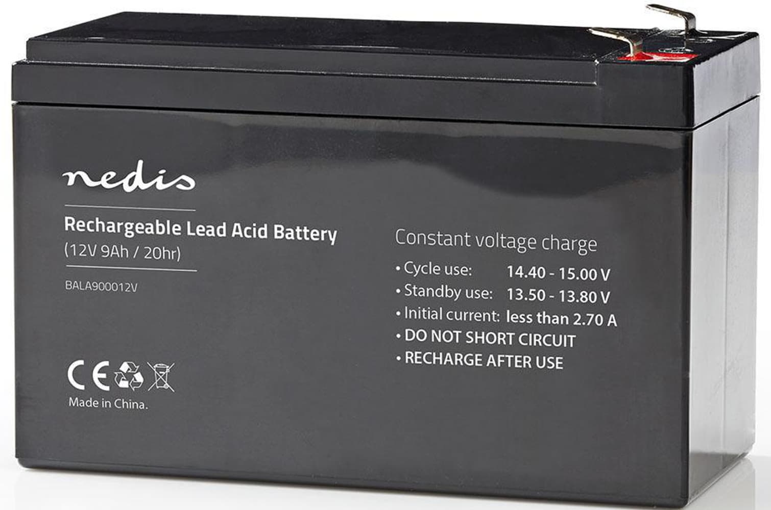 Uppladdningsbart Åtelkamerabatteri 12V, view: 0