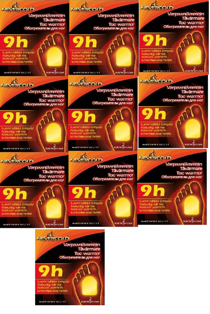 Tåvärmare 10-Pack (10x2 stycken), view: 0