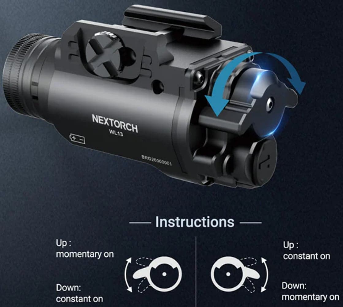 WL13 1300 lm Ultra-Bright Tactical Light, view: 7