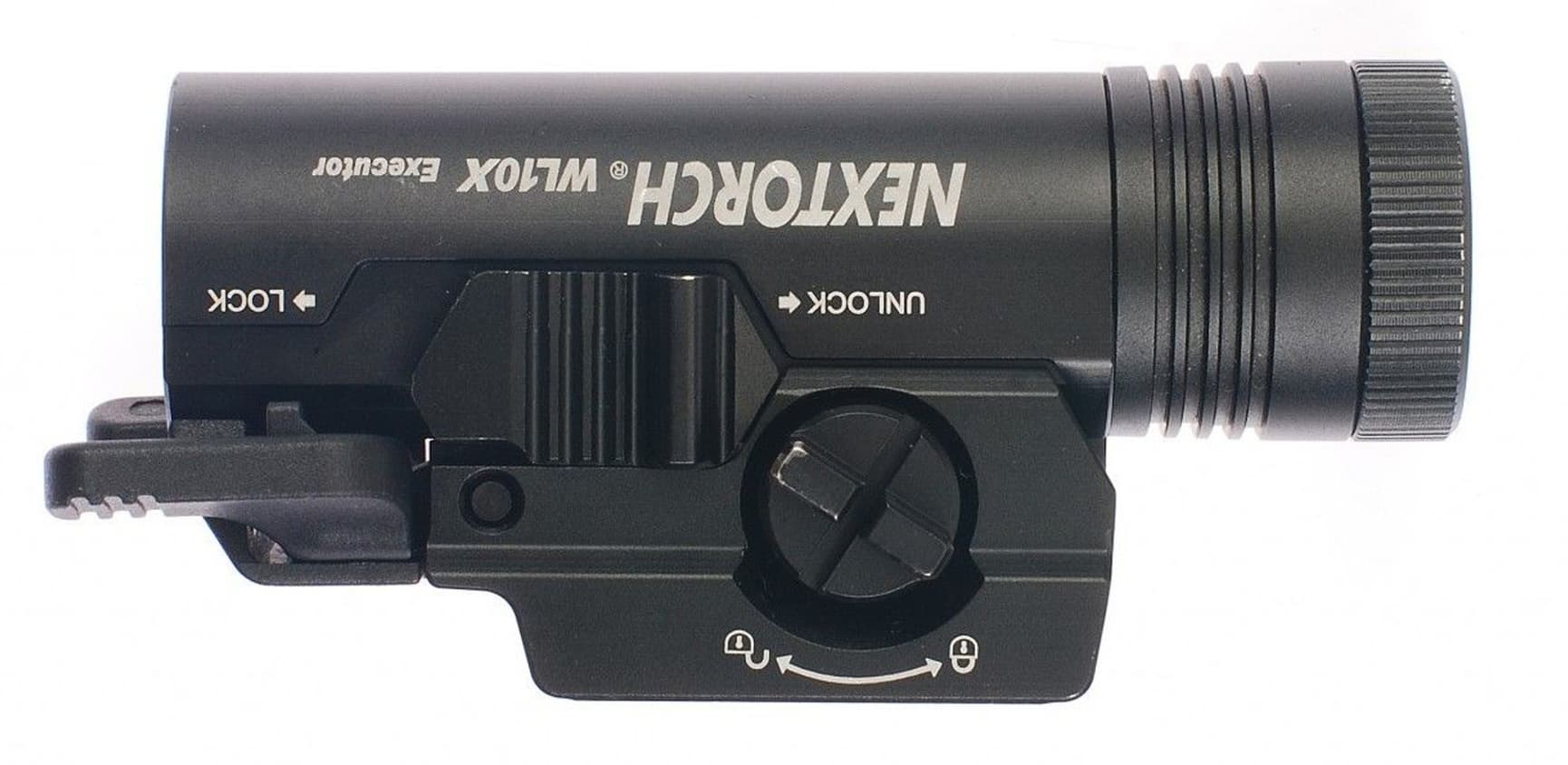 Vapenlampa 230 lm inkl CR123a batteri & universalfäste för skena, view: 3