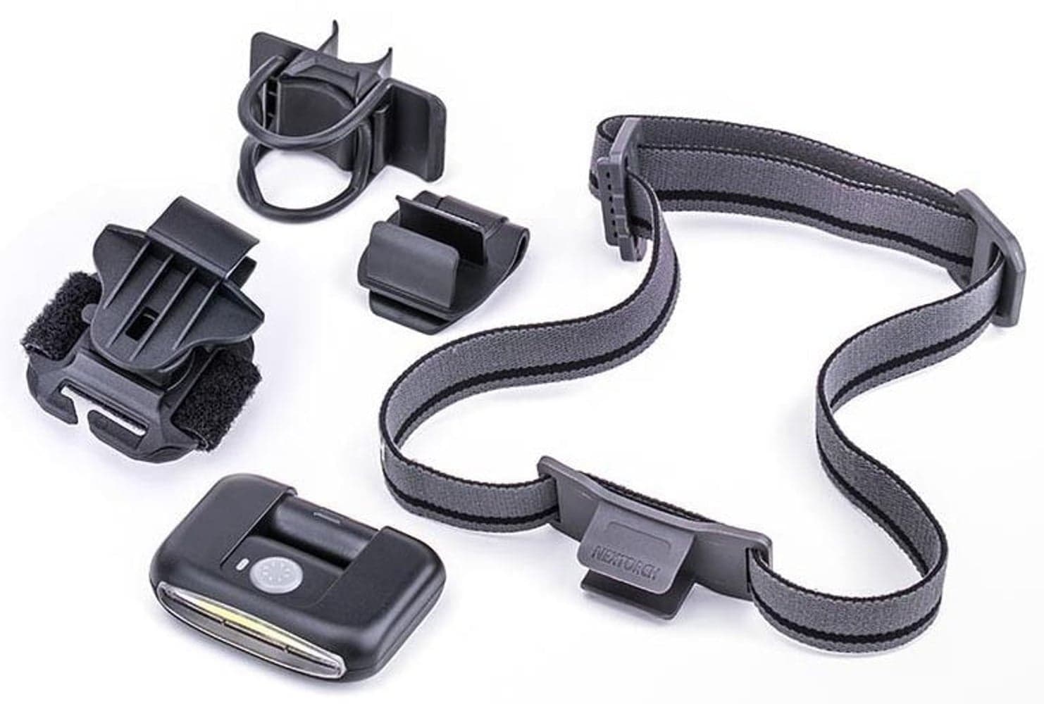 UT10 Multifunktionslampa med vit & röd LED (Pannlampa, hjälmlampa & cykellampa i ett), view: 1