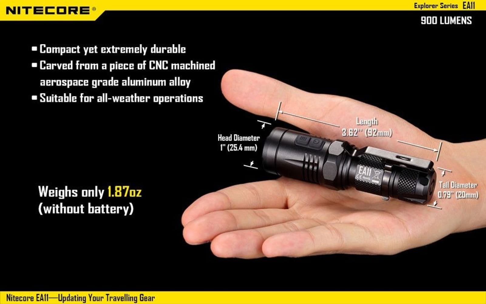 EA11 LED-Lampa 900LM, view: 5