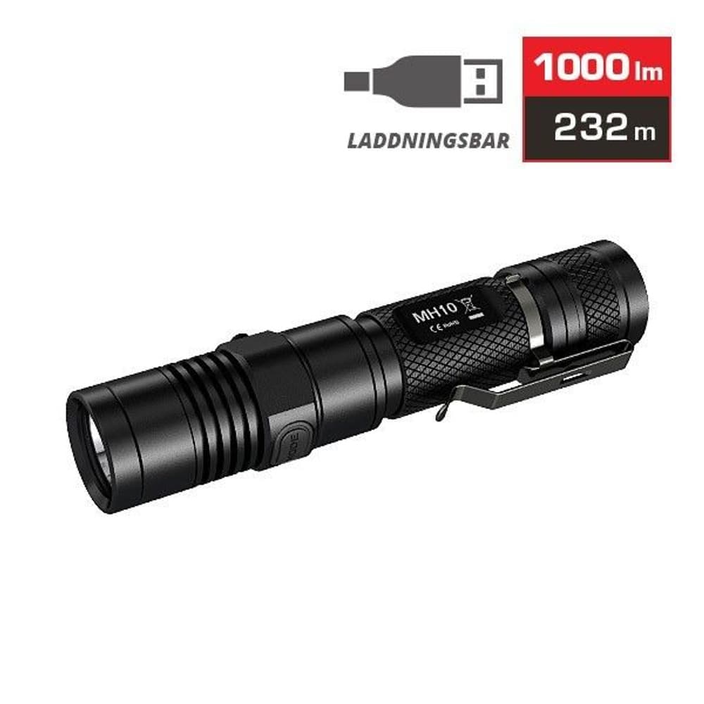 MH10 Laddningsbar LED-Lampa 1000LM, view: 1