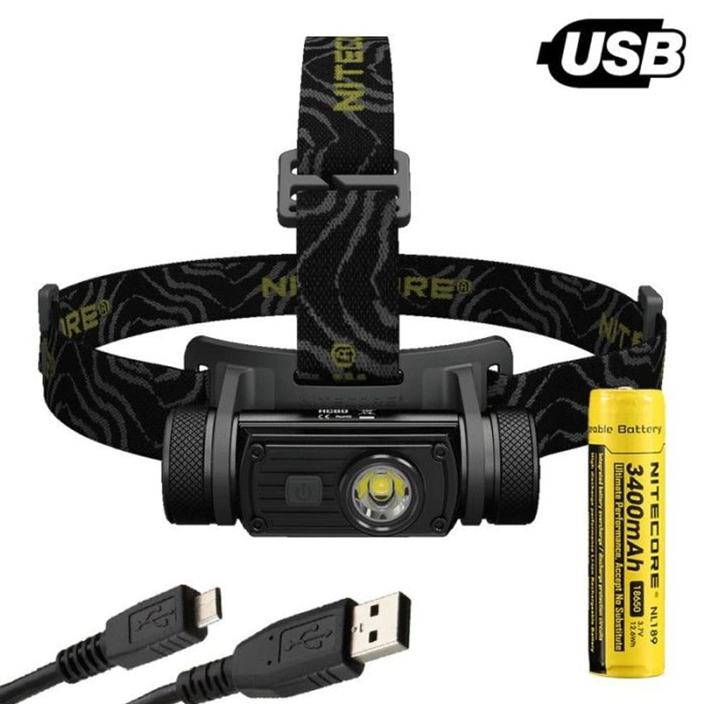 HC60 Laddningsbar Pannlampa 1000LM, view: 1