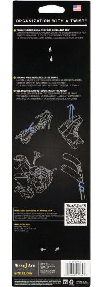 Gear Tie 24-Bright Orange 2pk, view: 2