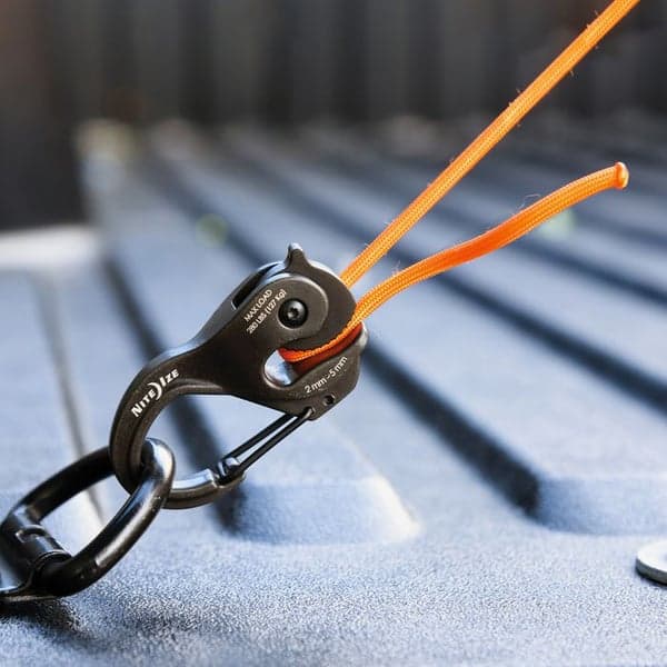 CamJam XT™ Aluminum Cord Tightener - With Coyote Paracord, view: 2