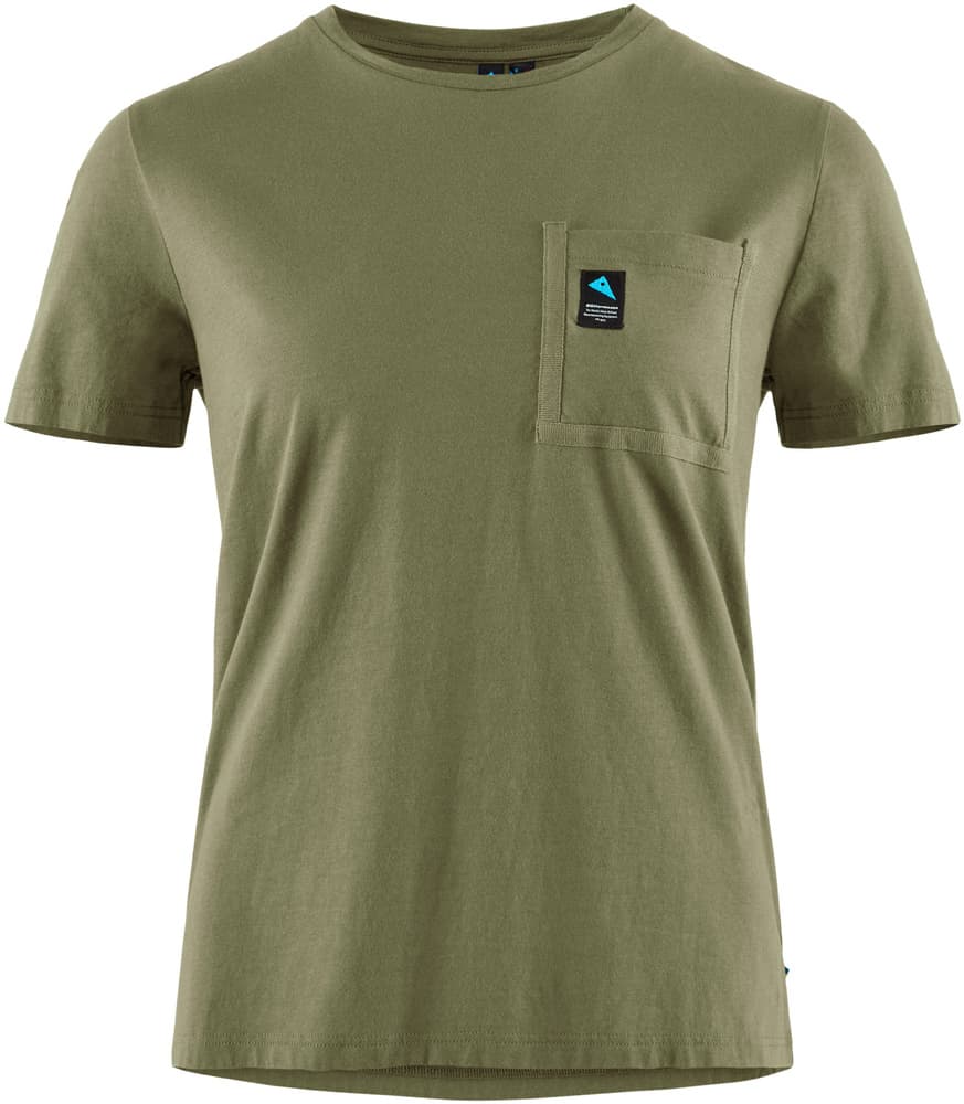 Runa Pocket SS Tee W's Dusty Green, view: 0