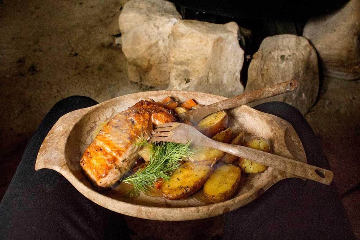 Cutlery 4 delar Brun, view: 2