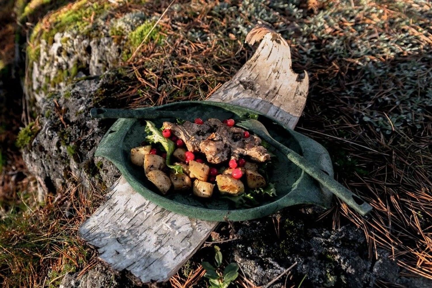 44 cl Grön Serveringsfat/Tallrik, view: 1