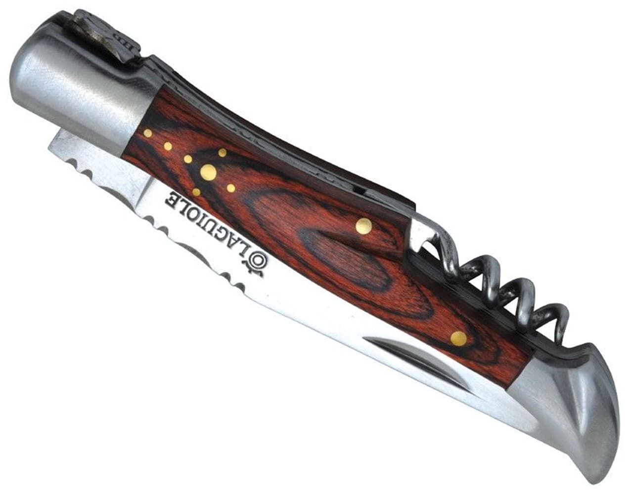 Knife 12 cm med Korkskruv Brun, view: 1