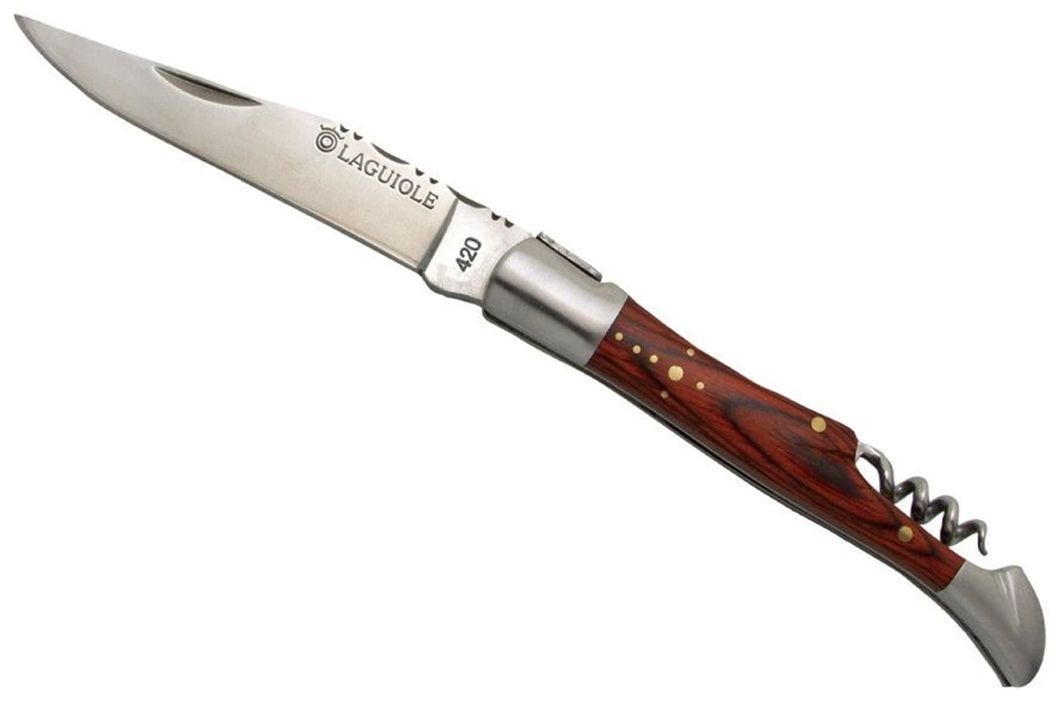 Knife 12 cm med Korkskruv Brun, view: 0