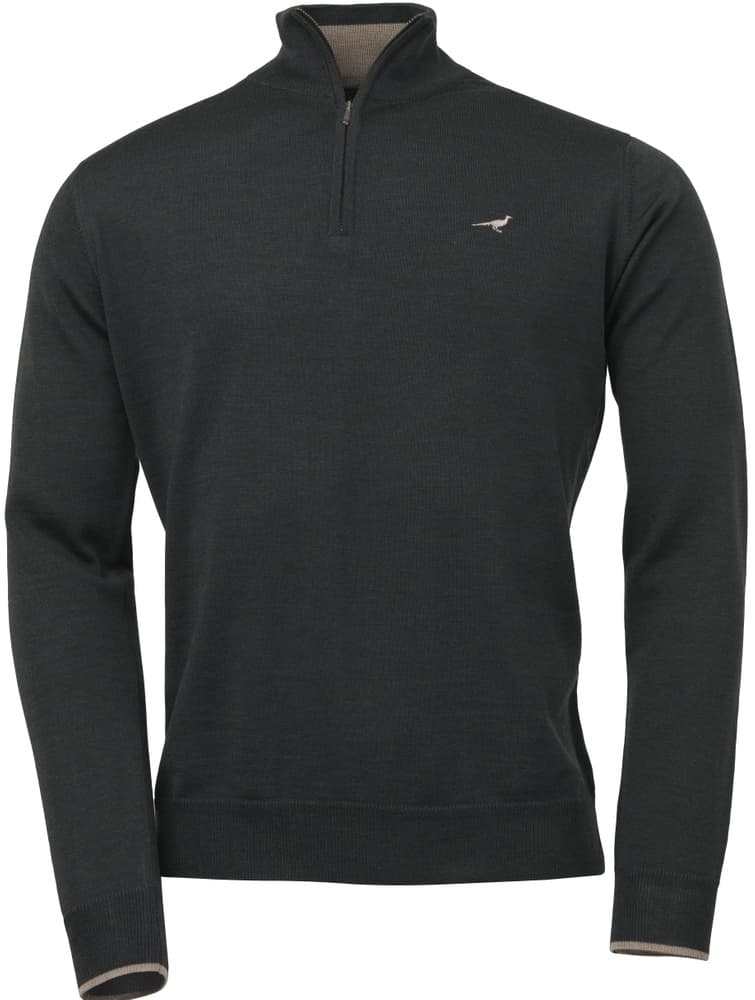 Norfolk Zip-Neck Olive, view: 0