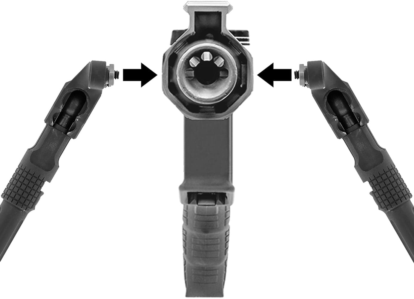 UTG Recon Flex II Bipod 9-12 Center Height M-LOK, view: 3