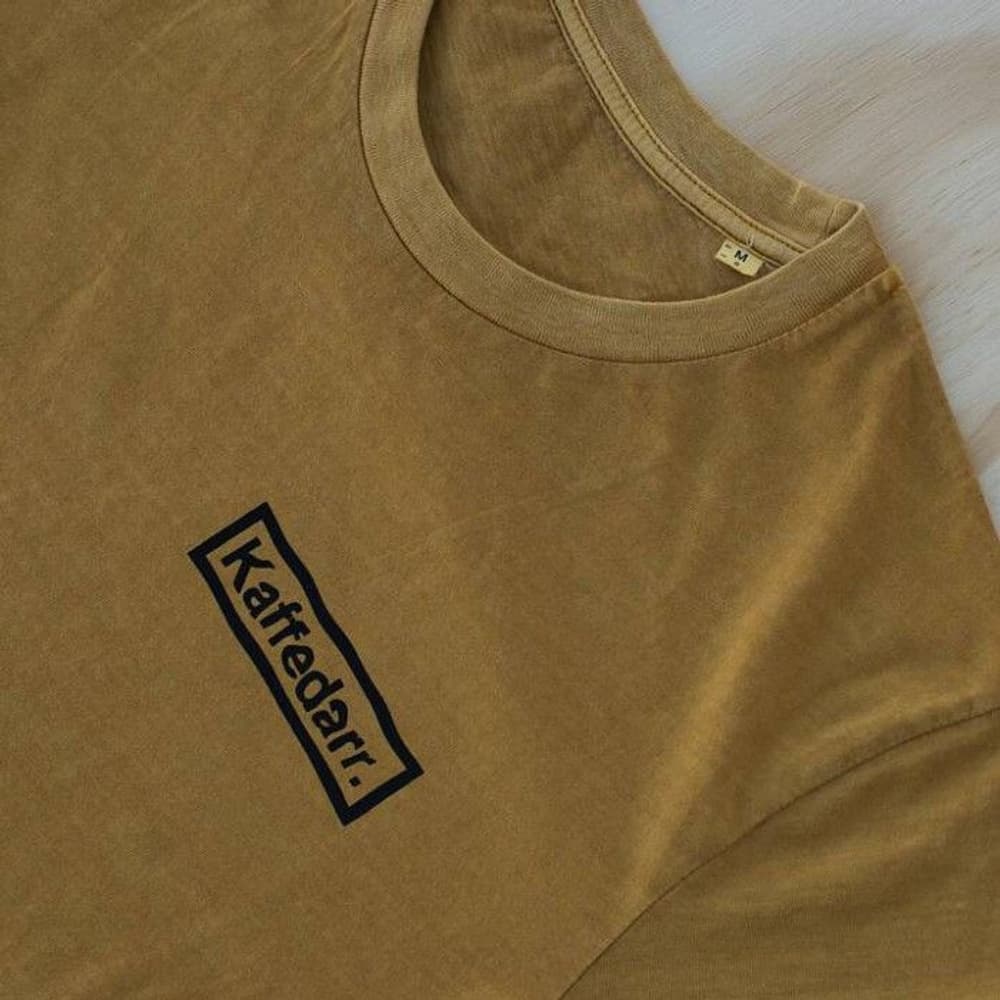 T-shirt Kaffedarr Vintage Gul, view: 1
