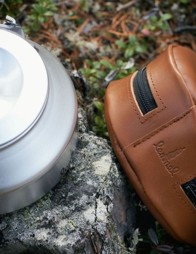 Kaffepanna med Läderfodral Cognac, view: 7