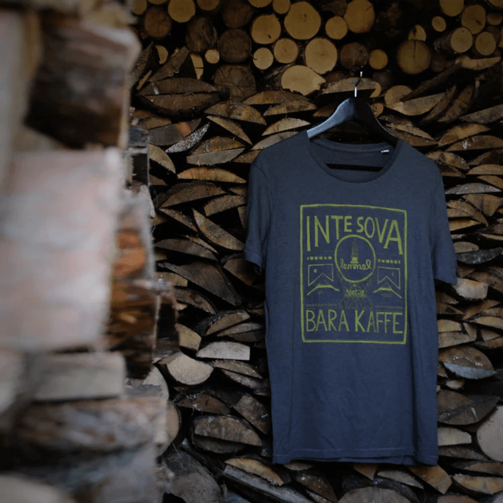 T-shirt Inte sova bara kaffe Anthracite, view: 1