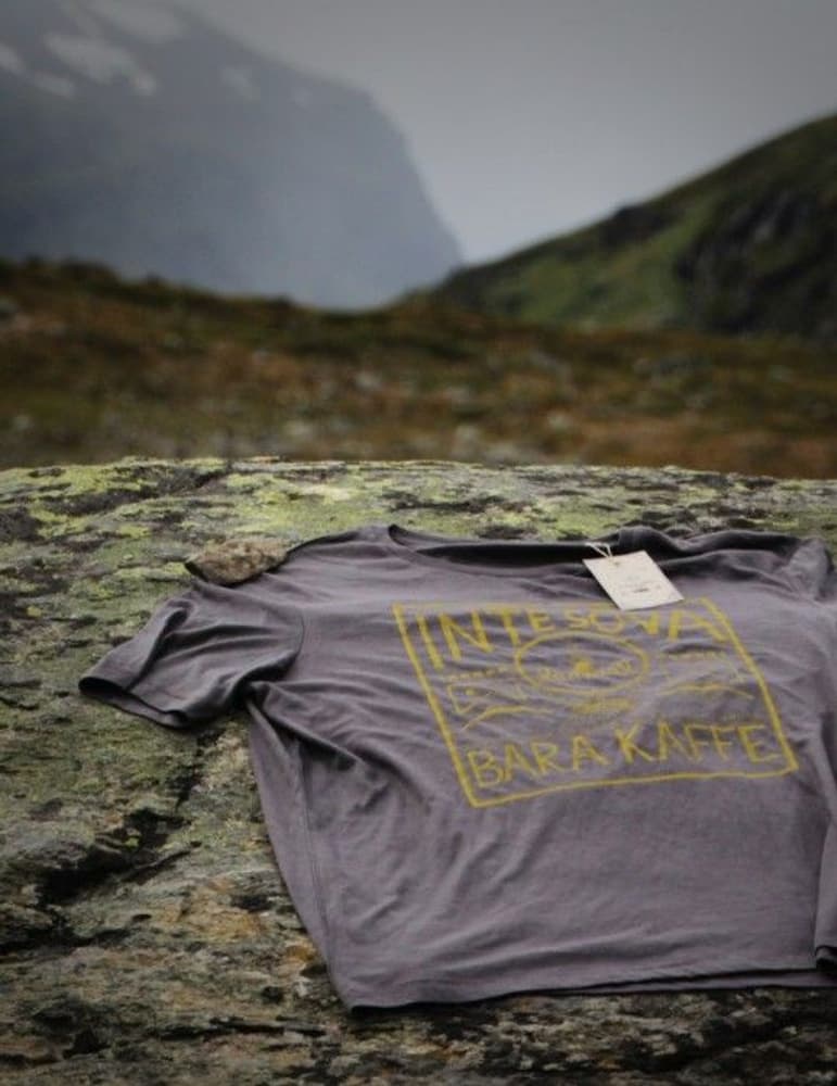 T-shirt Inte sova bara kaffe Anthracite, view: 3