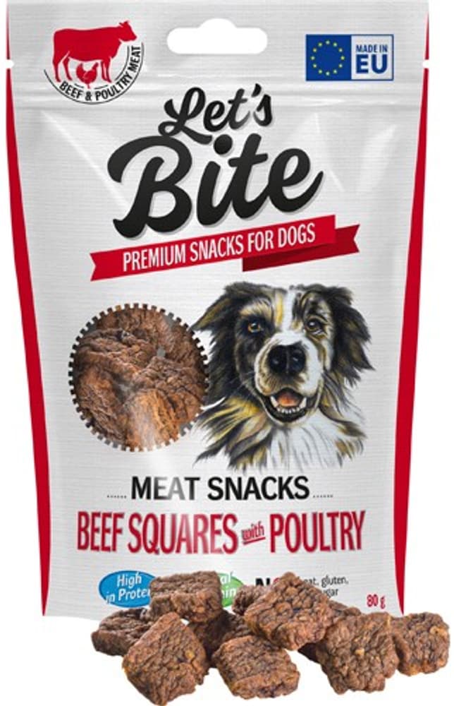 Meat Snacks Beef Squares with Poultry 80 g, view: 0