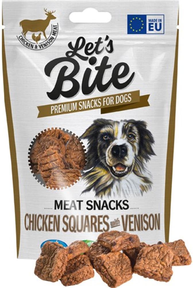Meat Snacks Chicken Squares with Venison 80 g, view: 0