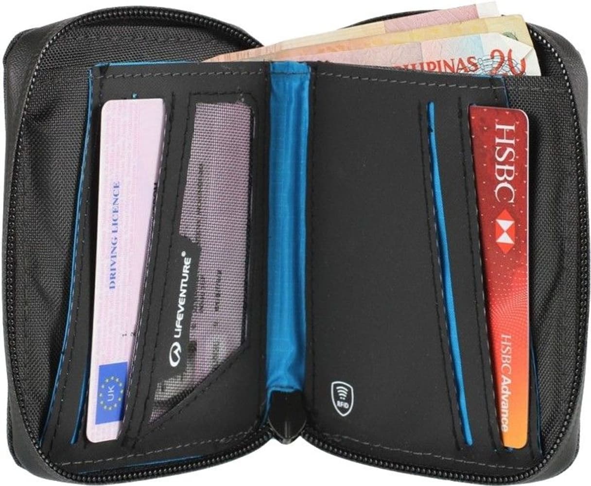 RFID Bi-Fold Wallet Recycled Grey, view: 2