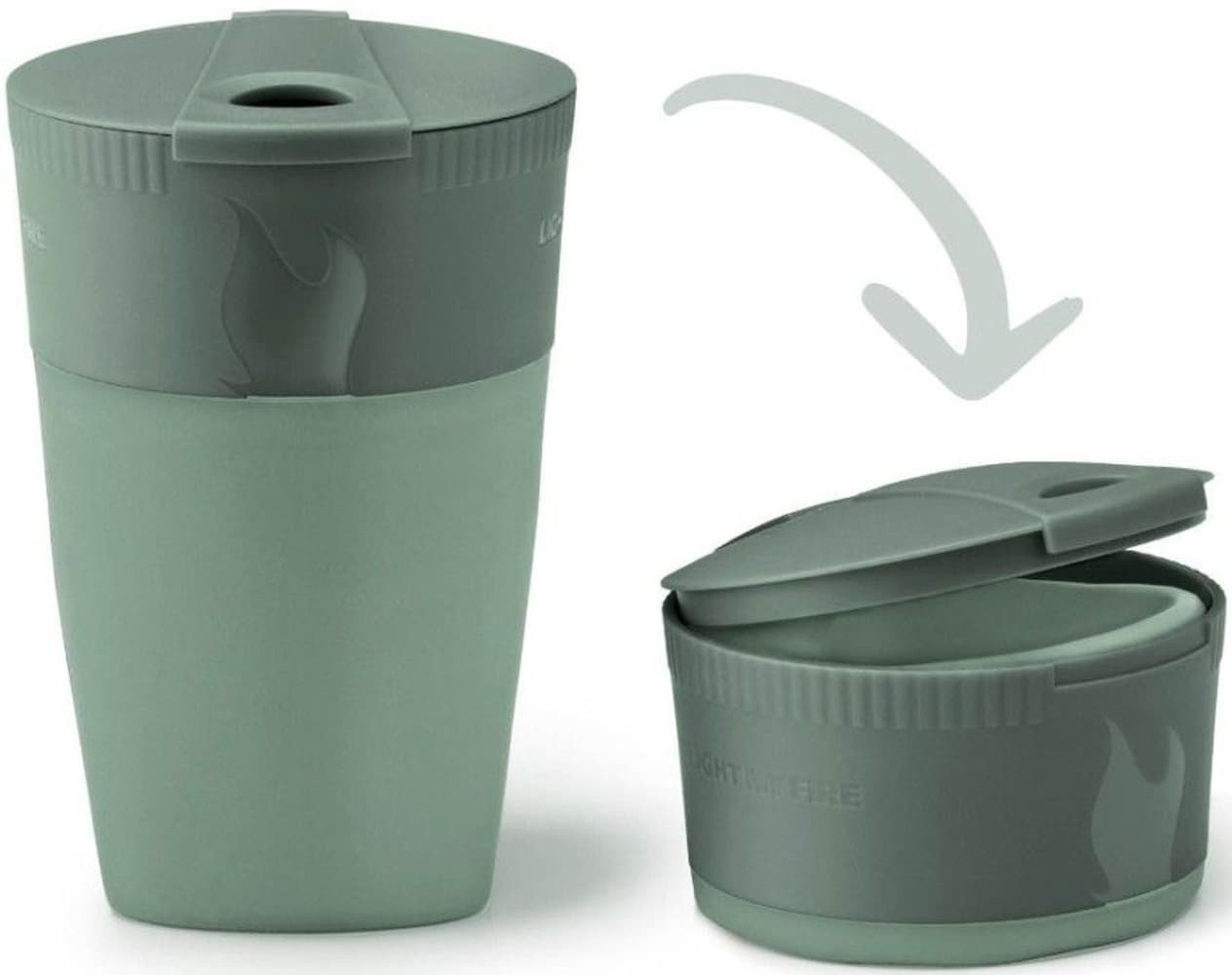 Pack-up-Cup BIO Sandygreen, view: 1