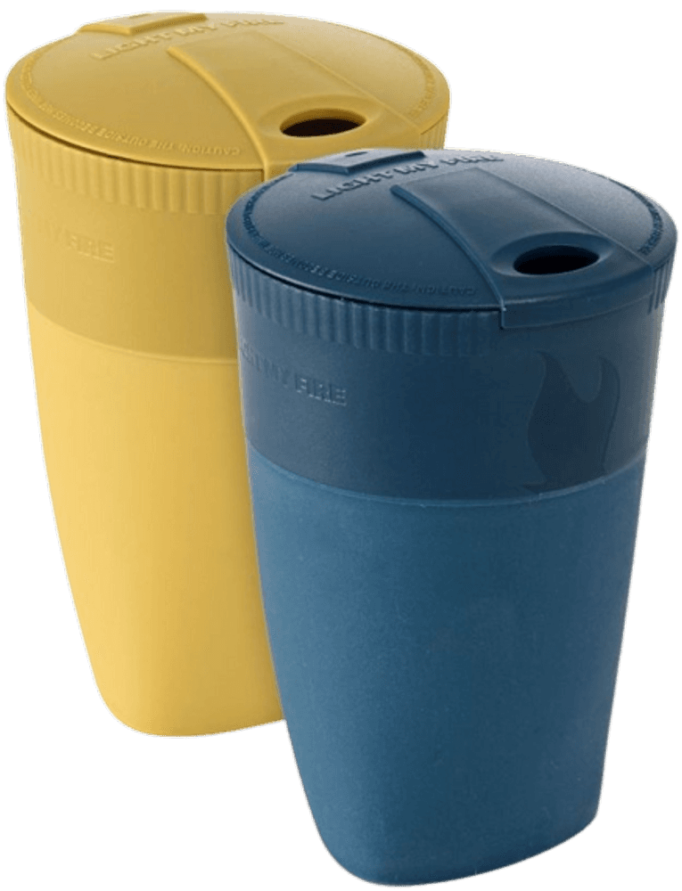 Pack-up-Cup 2-pack Mustyyellow/Hazyblue, view: 0