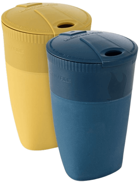 Pack-up-Cup 2-pack Mustyyellow/Hazyblue, view: 0