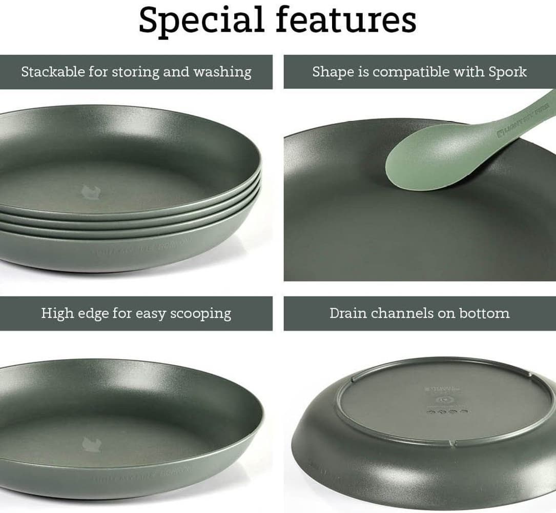 Ramen Plate 4-pack Sagegreen, view: 1