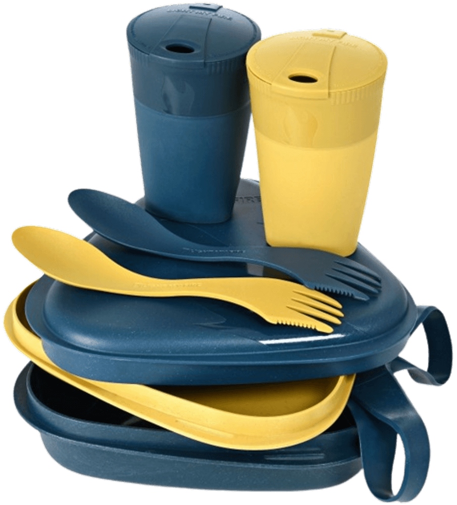 Pack'n Eat Kit for 2 Musty Yellow / Hazy Blue, view: 0