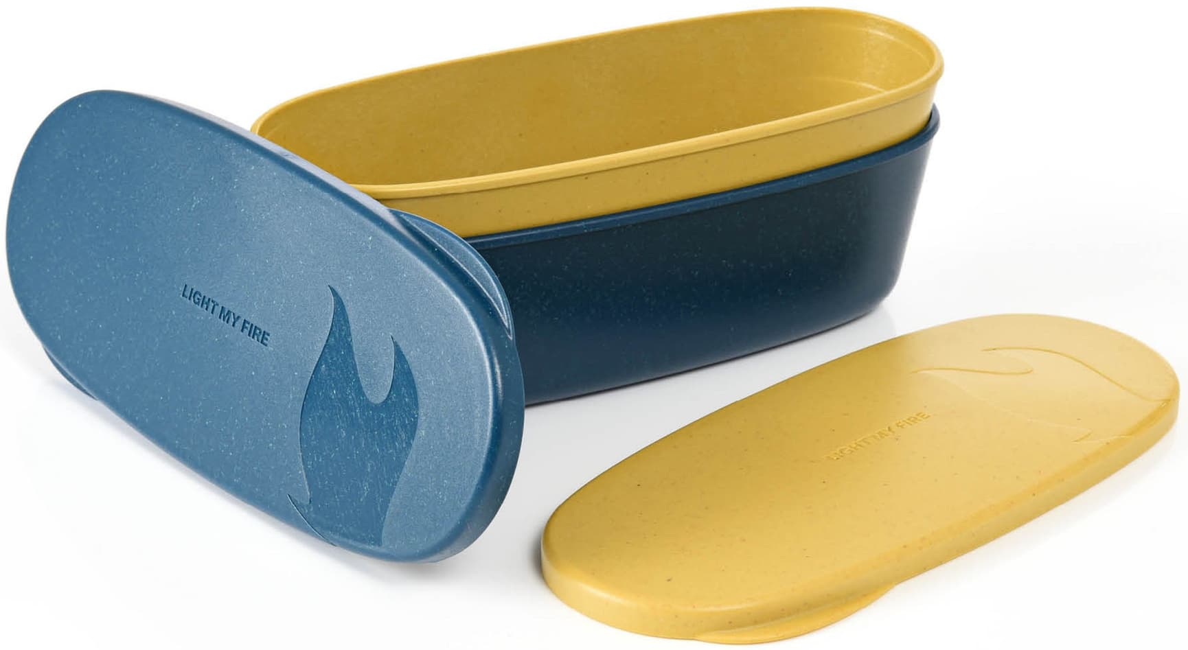 SnapBox oval 2-pack Musty Yellow / Hazy Blue, view: 0