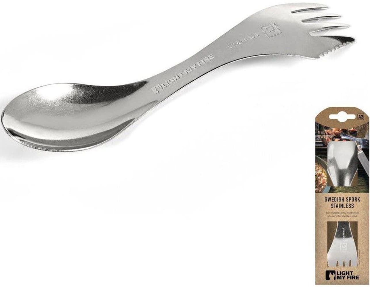 Swedish Spork stainless Pin-Pack, view: 1