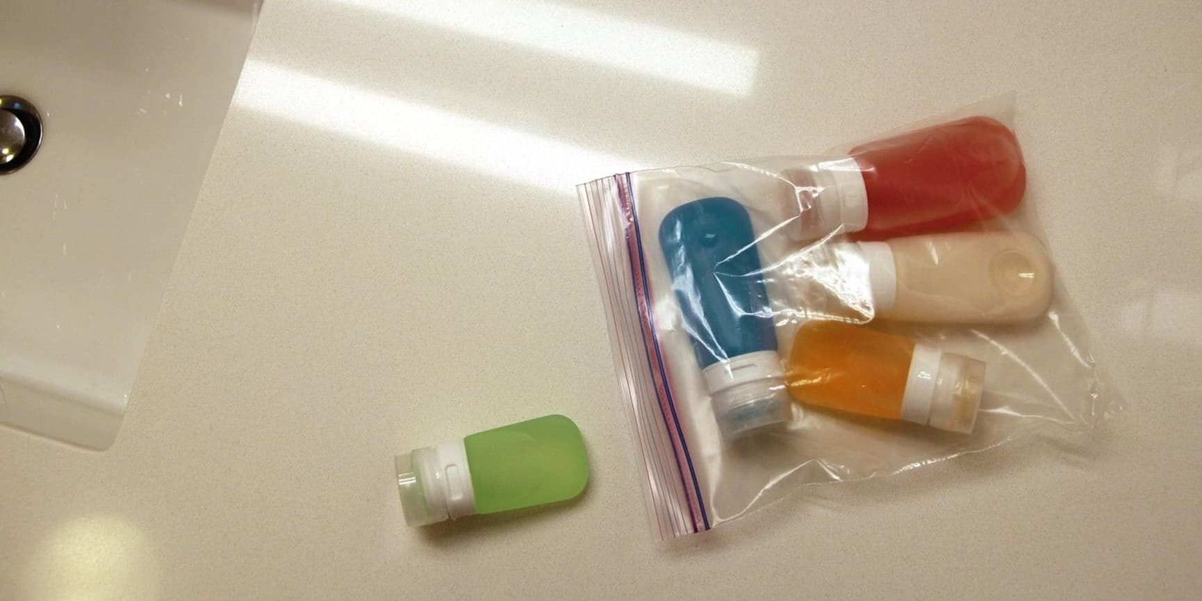 GoToob 3-pack Medium 60 ml Klar/Grön/Blå, view: 4