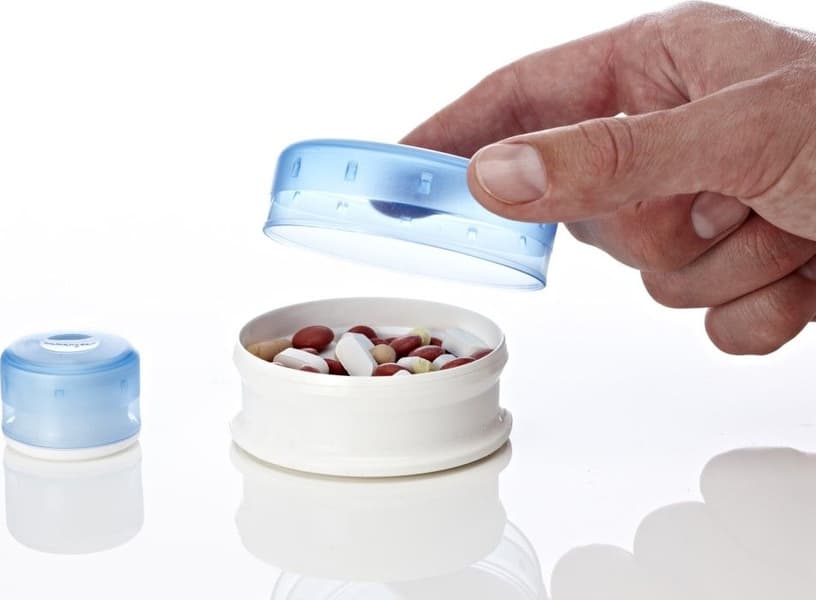 Pillerburk GoTubb Medium i 3-pack Klar/Grön/Blå, view: 0