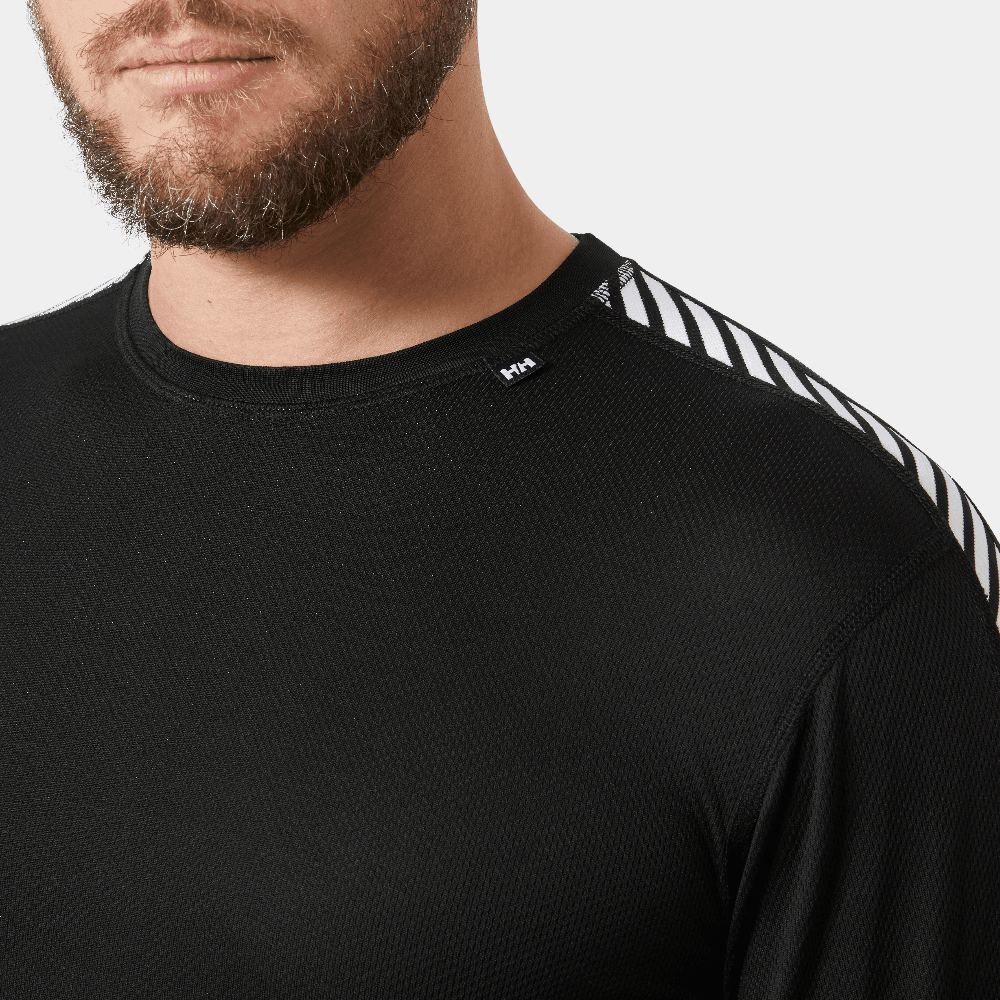 M's Lifa Stripe Crew Black, view: 4