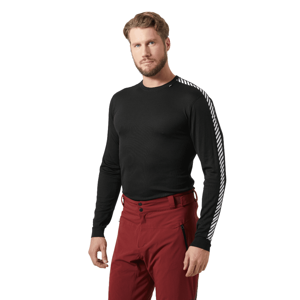 M's Lifa Stripe Crew Black, view: 1