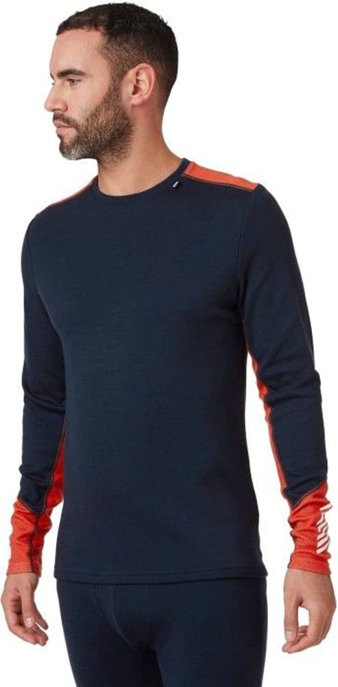 M's Lifa Merino Midweight Crew Navy, view: 2