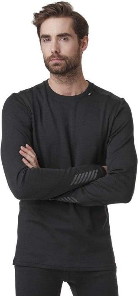M's Lifa Merino Midweight Crew Black, view: 2