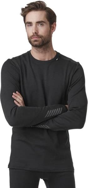 M's Lifa Merino Midweight Crew Black, view: 2