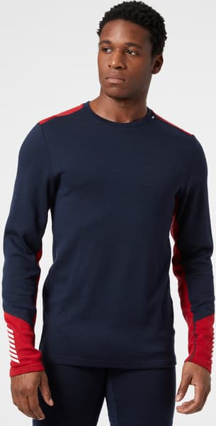 M's Lifa Merino Midweight Crew Navy, view: 2