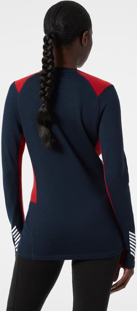 W's Lifa Merino Midweight Crew Navy, view: 3