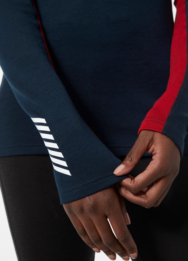 W's Lifa Merino Midweight Crew Navy, view: 5