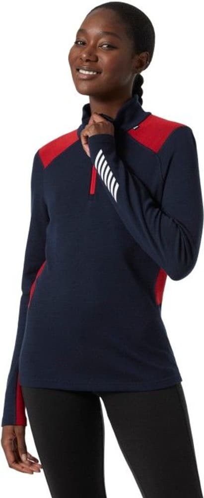 W's Lifa Merino Midweight 1/2 Zip Navy, view: 2