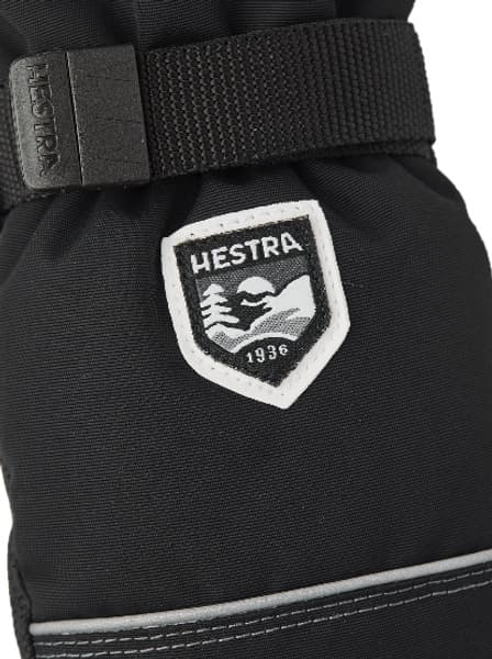 Kid's Wool Terry Mitt Svart, view: 1