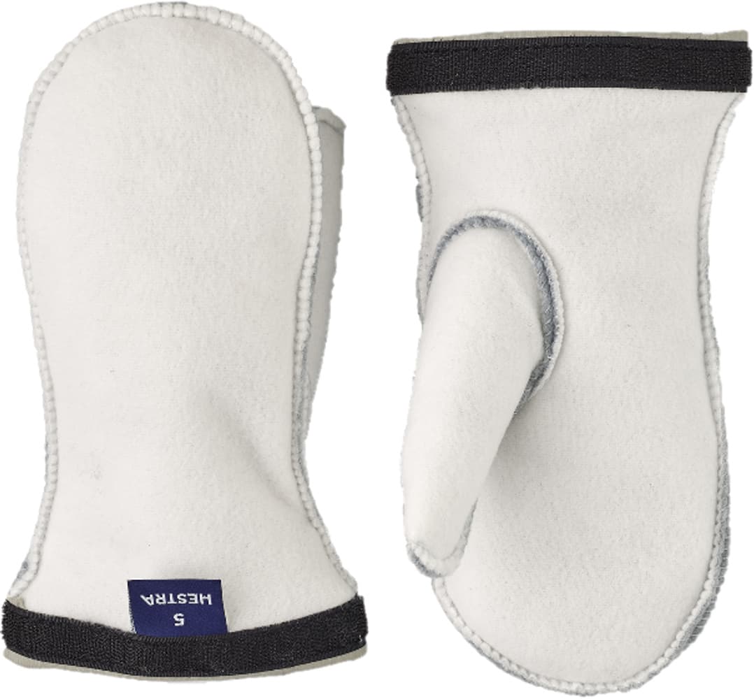 Heli Ski Jr Liner Mitt Off White, view: 0